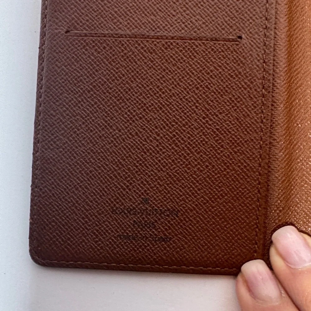 AUTHENTIC Louis Vuitton Dark Brown and Gold Monogram wallet